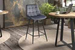 Barkruk Alice Donkergrijs – Set van 2