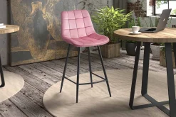 Barkruk Alice Roze – Set van 2