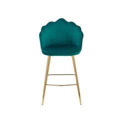 Barkruk Chanelle Velvet Groen – Set van 2