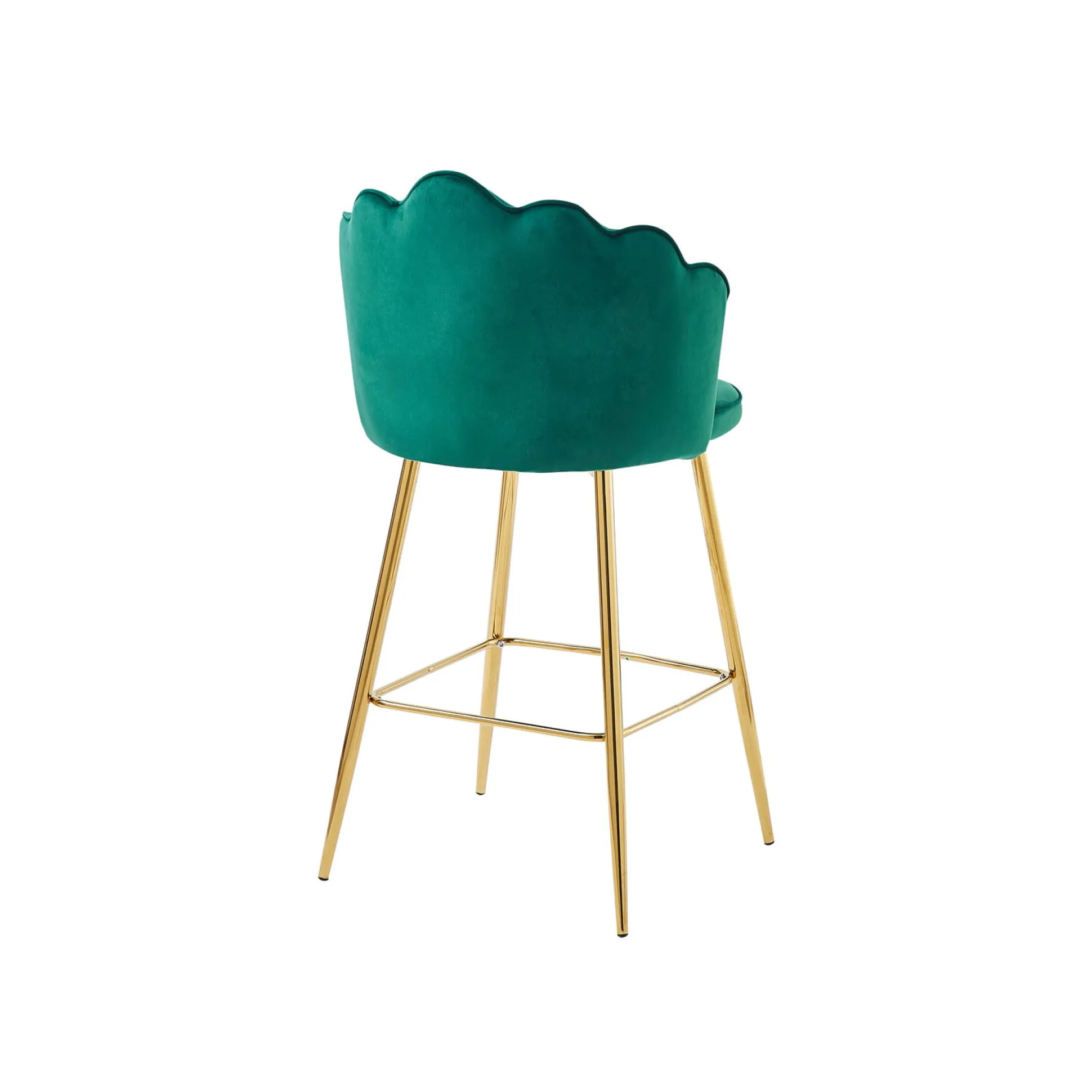 Barkruk Chanelle Velvet Groen – Set van 2