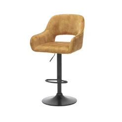 Barkruk Céline Goud Velours – Set van 2