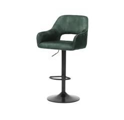 Barkruk Céline Hunter Groen Velours – Set van 2