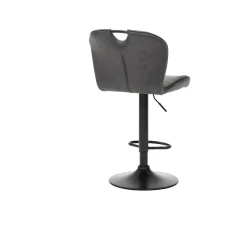 Barkruk Duuk Antraciet Stof – Set van 2