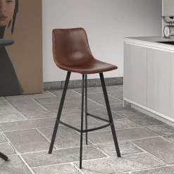 Barkruk Ferry Bruin – Hoog – Set van 2