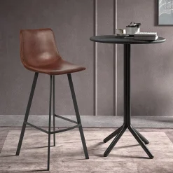 Barkruk Ferry Bruin – Laag – Set van 2