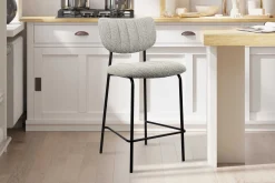 Barkruk Lidy Lichtgrijs – Set van 2