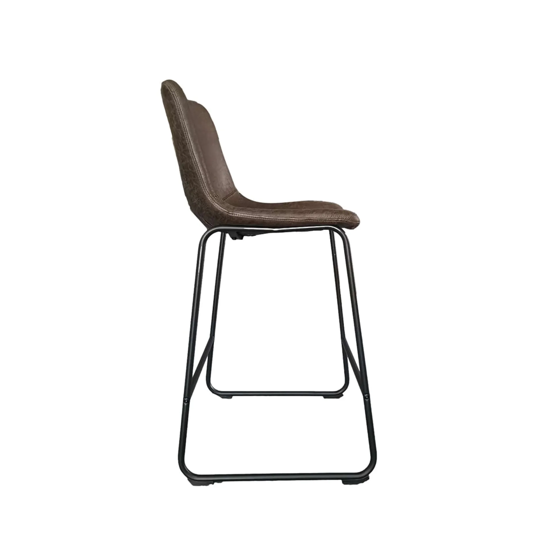 Barkruk Logan Donkerbruin Kunstleer – Set van 2