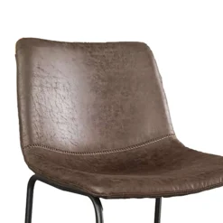 Barkruk Logan Donkerbruin Kunstleer – Set van 2