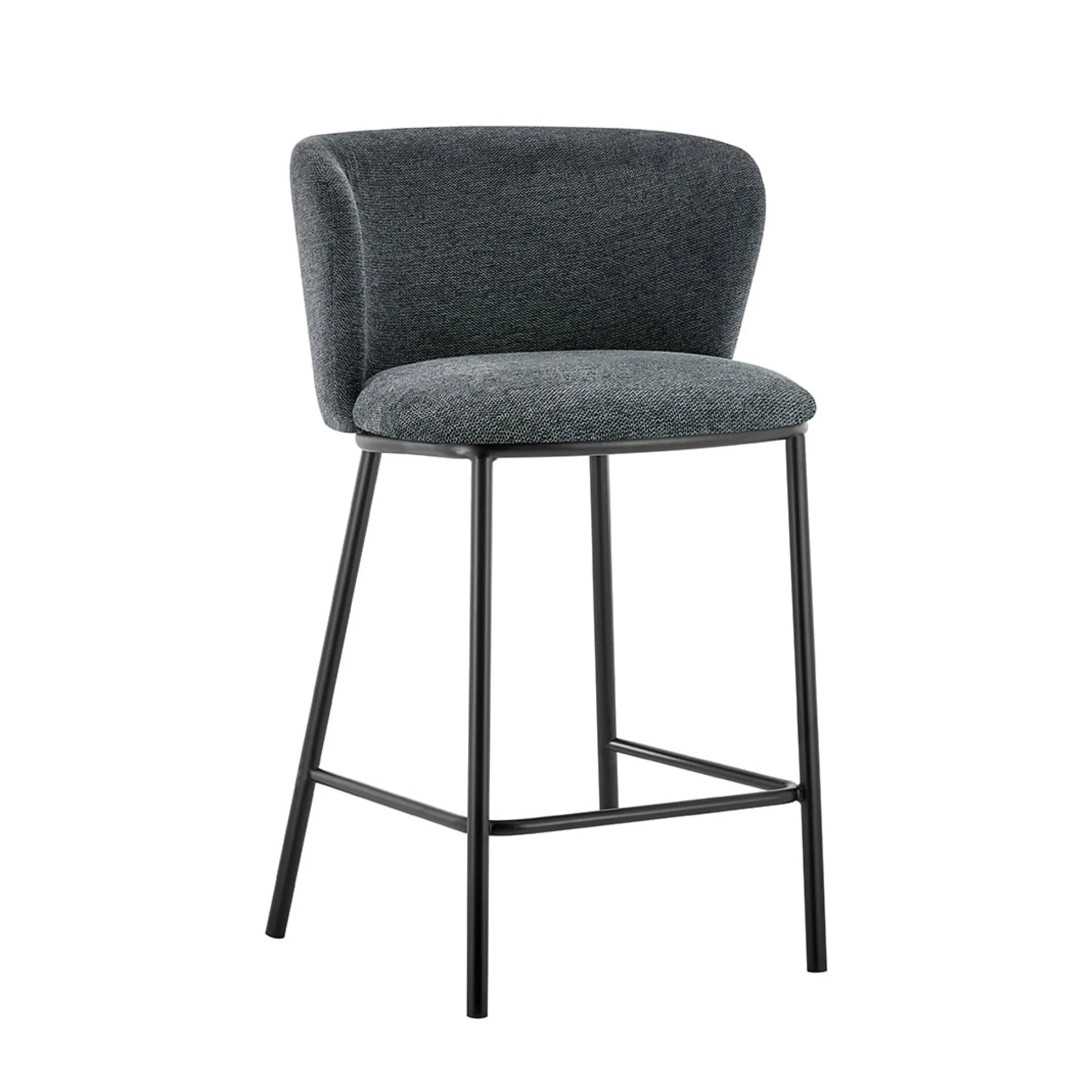 Barkruk Lynn Donkergrijs – Set van 2