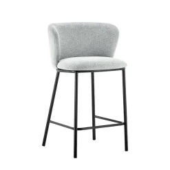 Barkruk Lynn Lichtgrijs – Set van 2