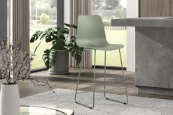 Barkruk Penny Grijs-Groen – Set van 2