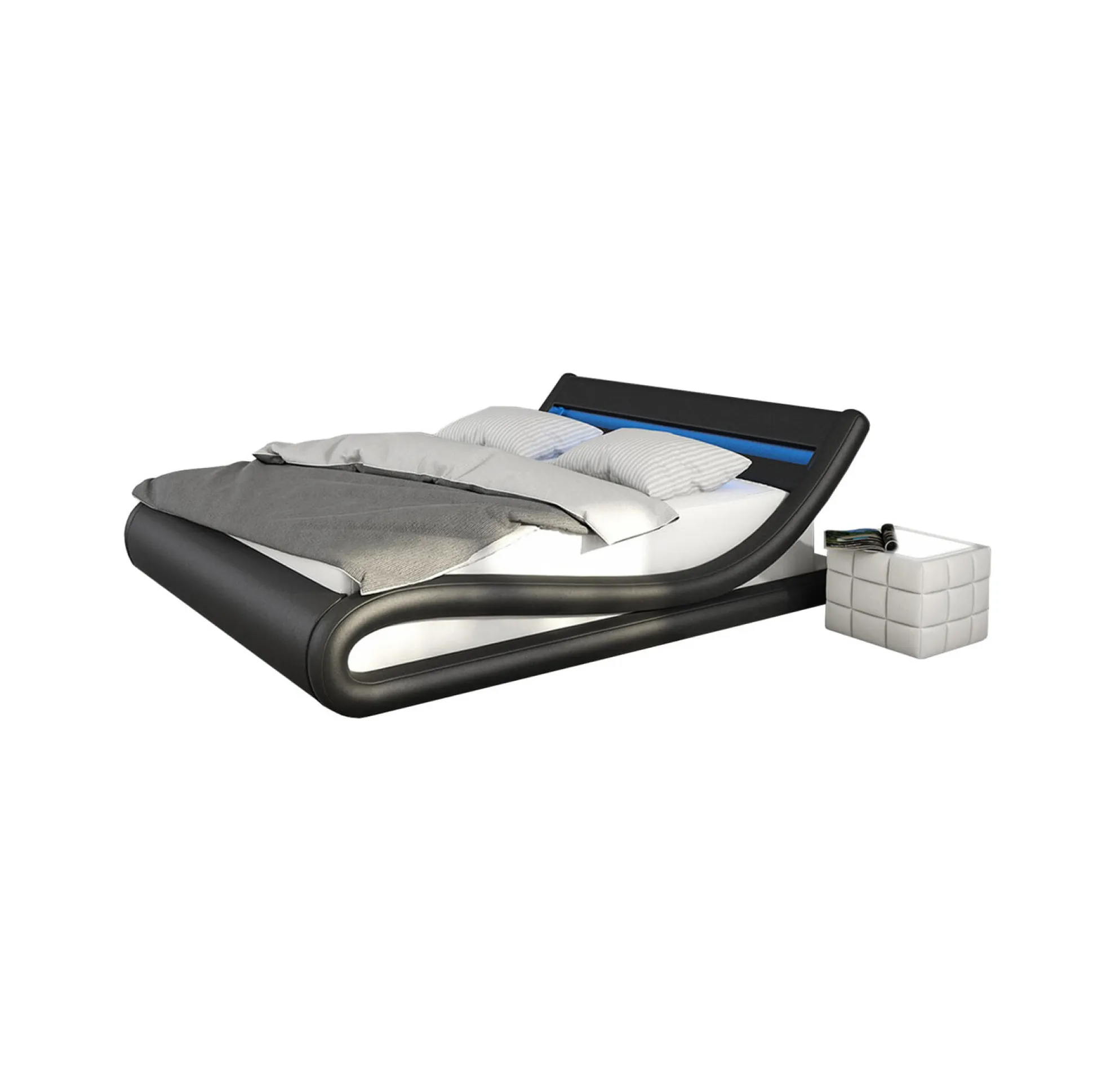 Bed Juan Zwart 180x200cm