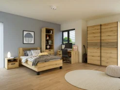 Bed Mekong Eiken 90x200cm