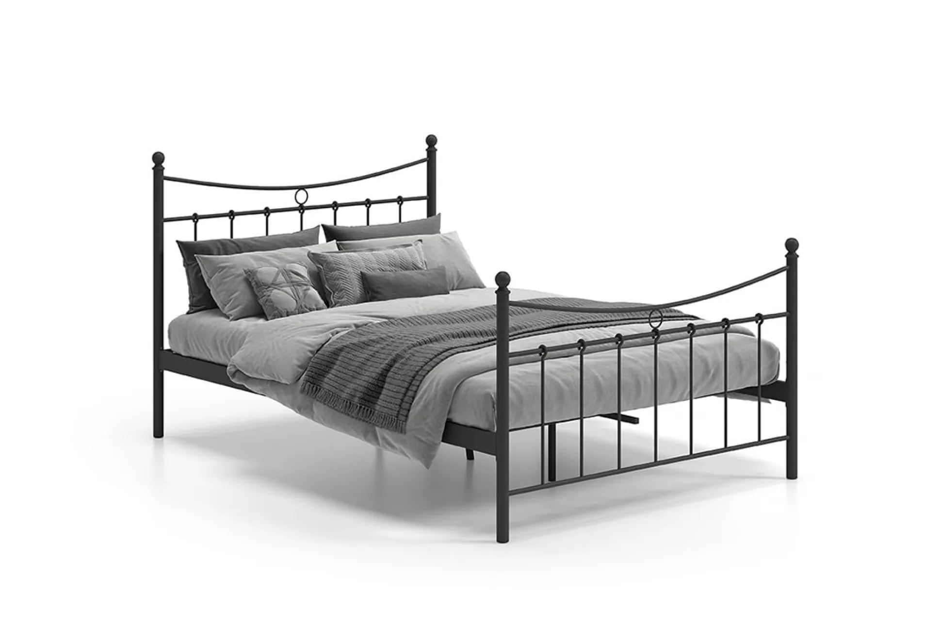 Bed Molly Zwart 140x200cm