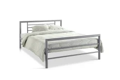 Bed Patrick Grijs 140x200cm