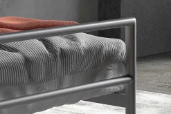 Bed Patrick Grijs 90x200cm