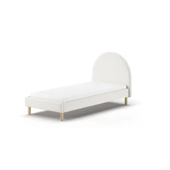 Bed Victoria Bouclé Wit 90×200 cm