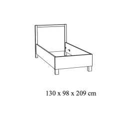 Bed Yumi Eiken 120x200cm