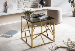 Bijzettafel Benin Goud 55×55 cm