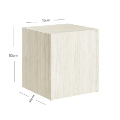 Bijzettafel Jip Travertine