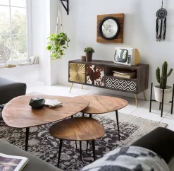 Bijzettafel Kasai Acacia 54×49 cm