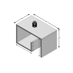 Bijzettafel Quinn Zandeiken