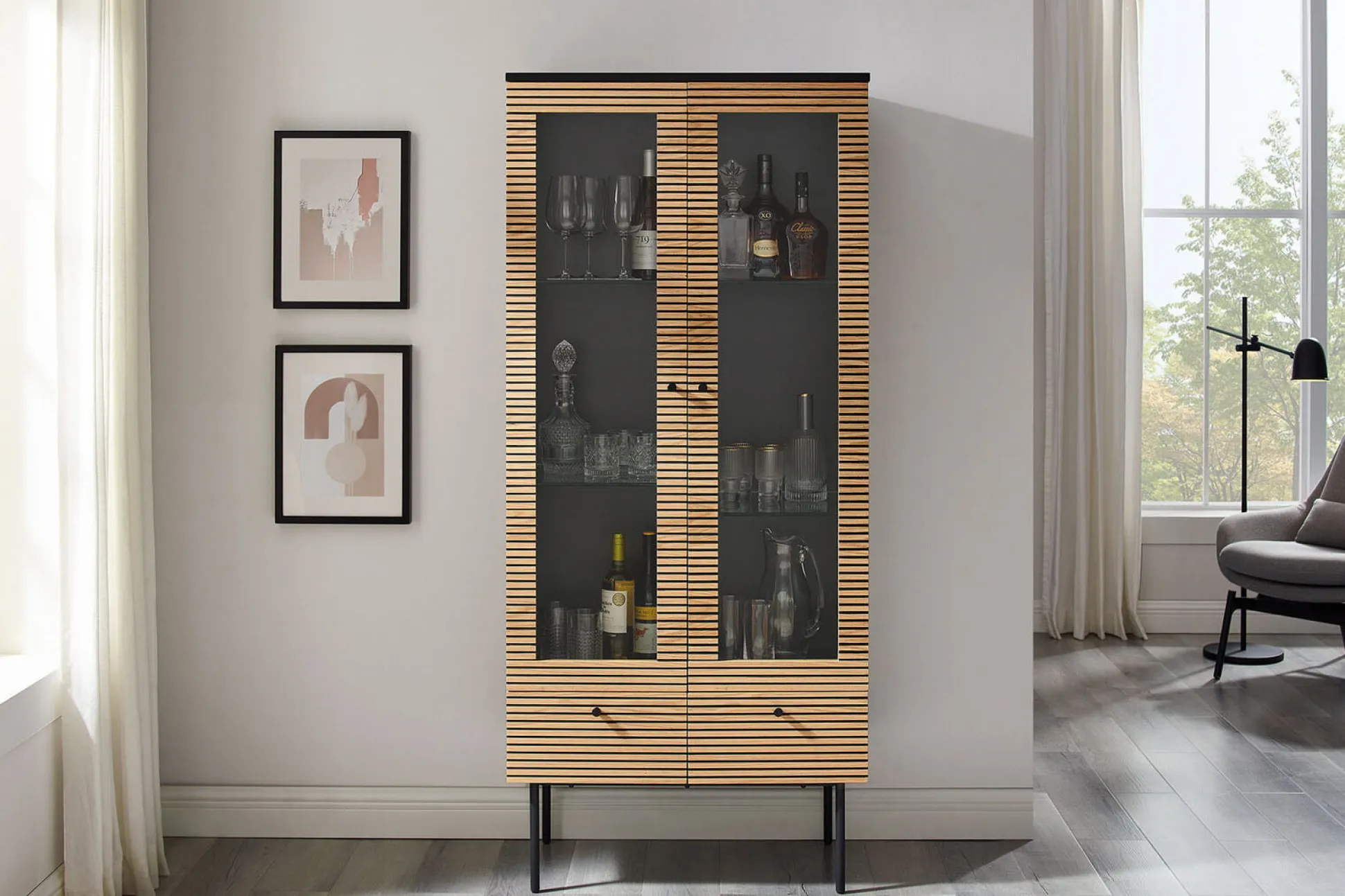 Buffetkast Ruben Eiken 79cm