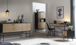 Bureau Madeira Eiken-Zwart