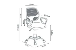 Bureaustoel Venice Zwart