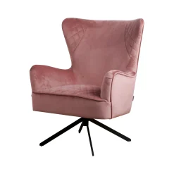 Draaifauteuil Nino Roze Velours