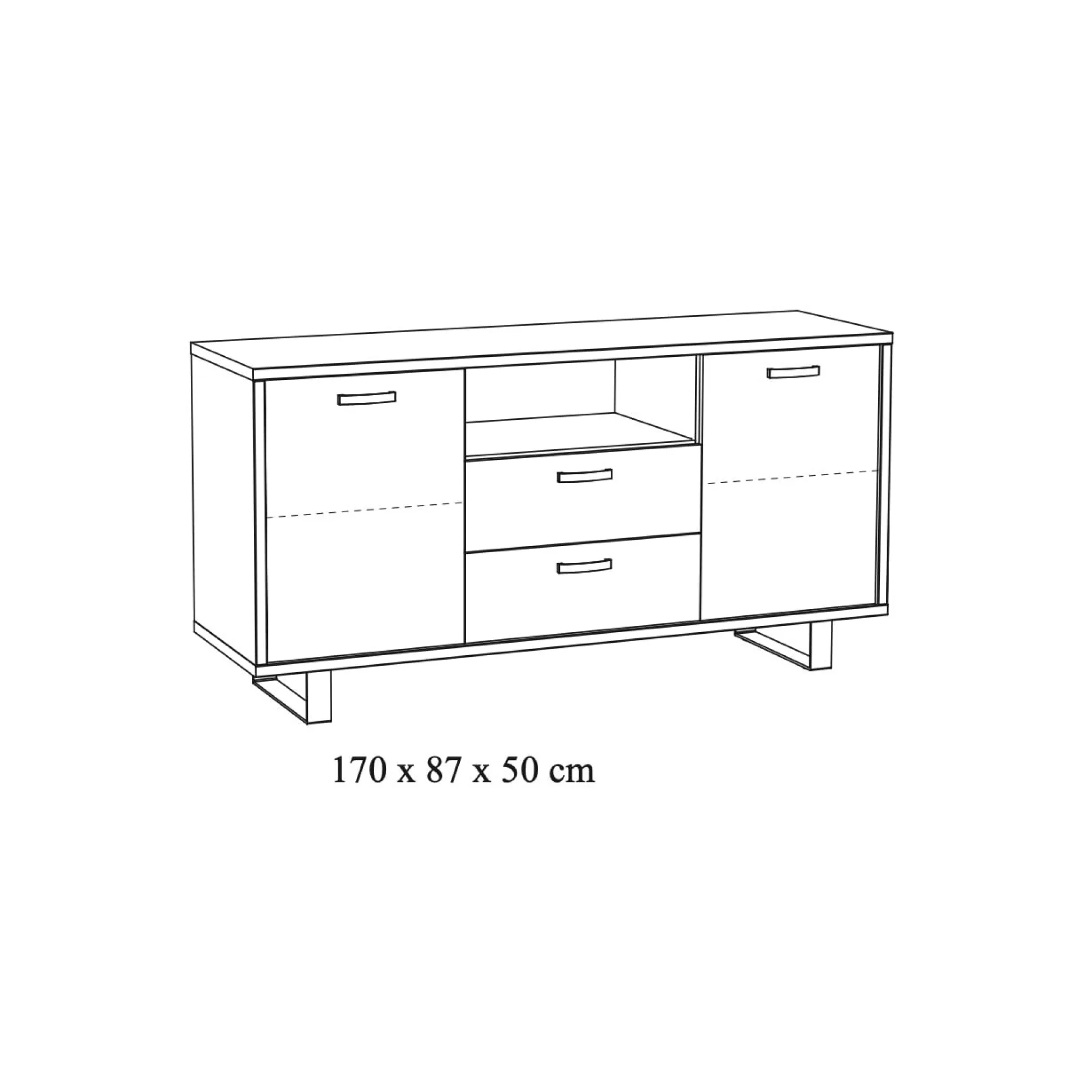 Dressoir Bolivia 170cm