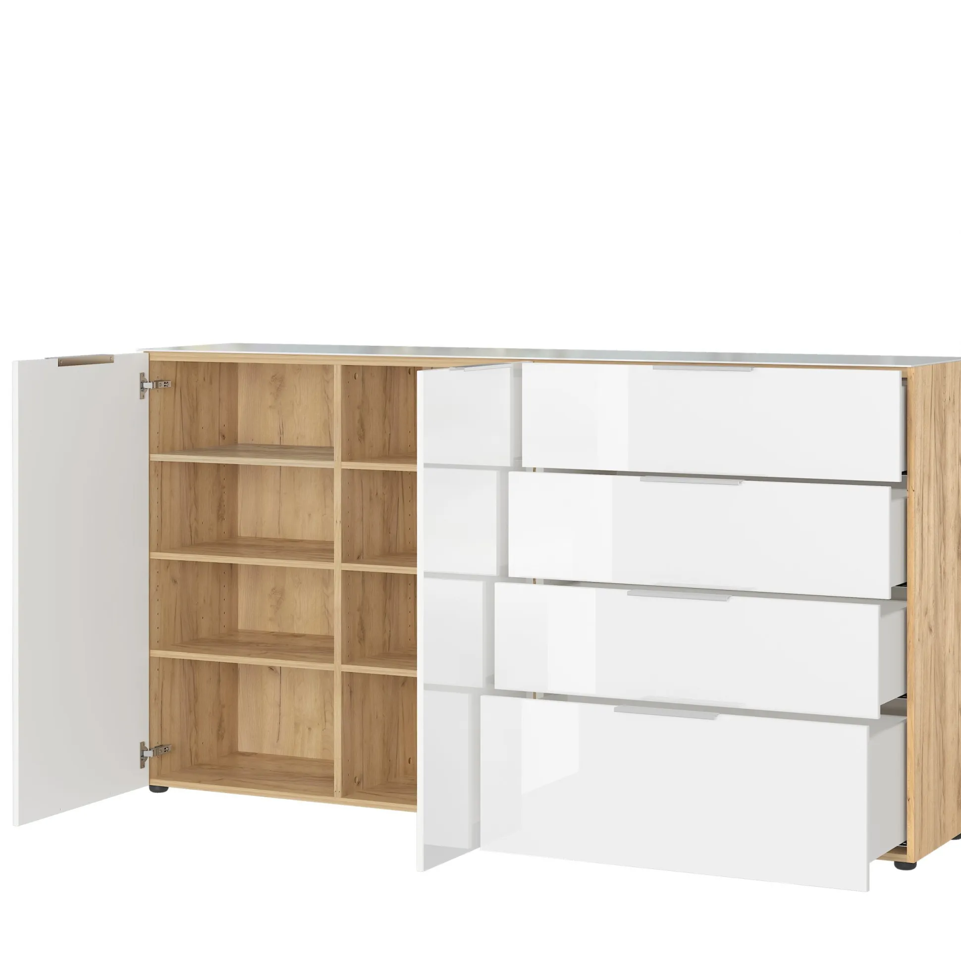Dressoir Sirmione Wit-Eiken Large