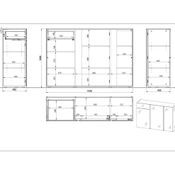Dressoir Taranto Beige