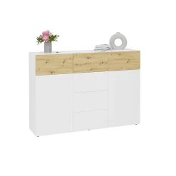 Dressoir Zeger Wit Artisan Eiken 163 CM