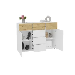 Dressoir Zeger Wit Artisan Eiken 163 CM
