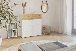 Dressoir Zeger Wit Artisan Eiken 109 CM – 2