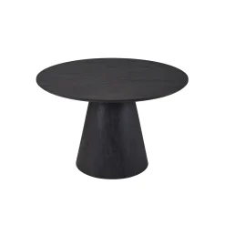 Eetkamertafel Bernou Donkerbruin Rond 120 cm