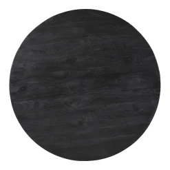 Eetkamertafel Florance Zwart Rond 130 cm