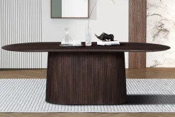 Eetkamertafel River Ovaal Donkerbruin 230 cm