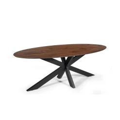 Eetkamertafel Turijn Bruin Ovaal 220 cm
