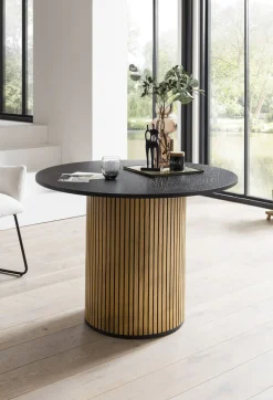 Eettafel Bowie Zwart Rond 120cm
