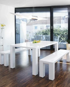 Eettafel Lisboa Wit 140 cm