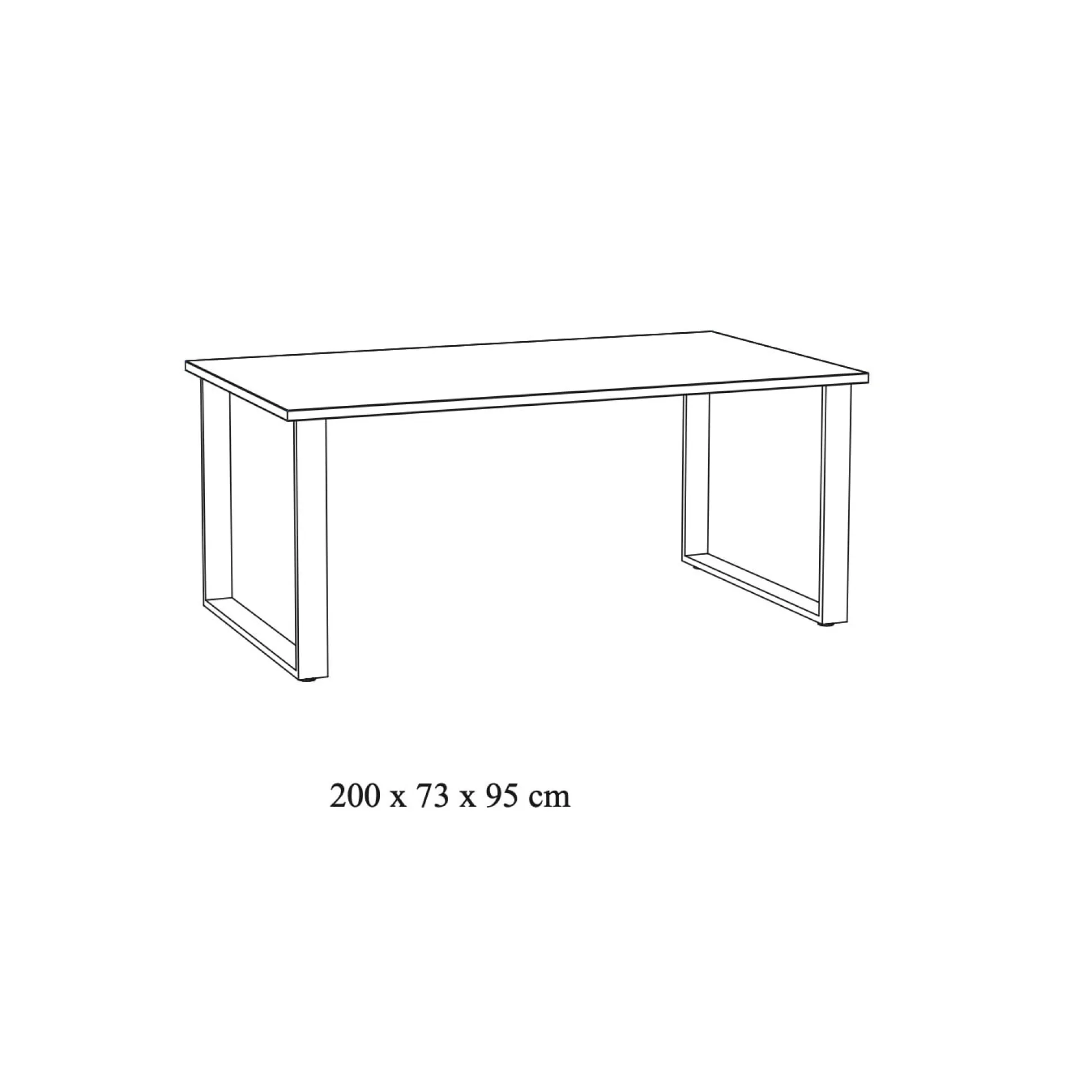 Eettafel Namibia 200cm