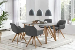 Eettafel Nikolaj Grijs 120 cm