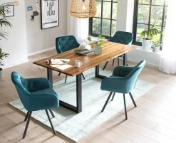 Eettafel Sven Acaciahout 120 cm