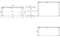 Elektrisch zit-sta Bureau Galileo Grafiet 180 cm