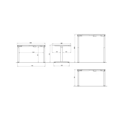Elektrisch zit-sta Bureau Galileo Kasjmier Wit 120 cm