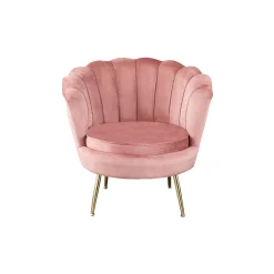 Fauteuil Chanelle Velvet Roze 136 cm