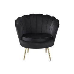 Fauteuil Chanelle Velvet Zwart