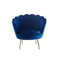 Fauteuil Chanelle Velvet Donkerblauw